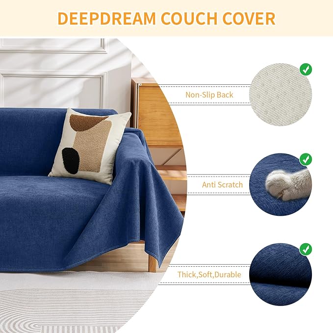 Deep Dream Cat-Scratch Resistant Armchair Couch Cover, Waterproof Sofa Cover - Image 3