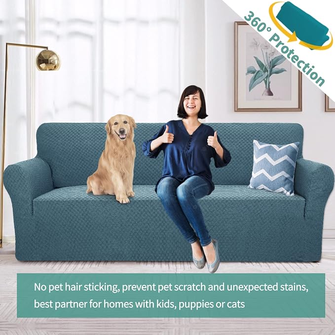 YEMYHOM Couch Cover Latest Jacquard Design High Stretch Sofa Covers - Image 2