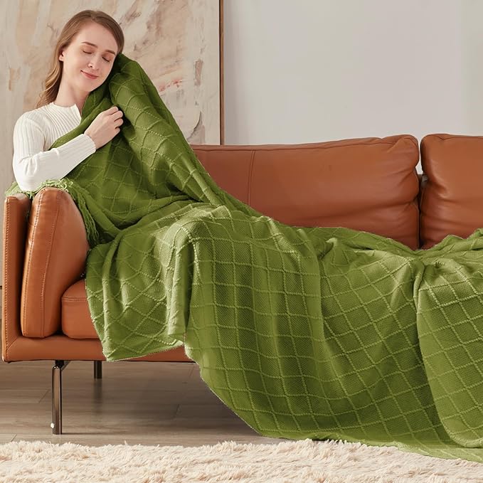 inhand Knitted Throw Blanket for Couch and Bed, Soft Living Room Home Decor - Image 6