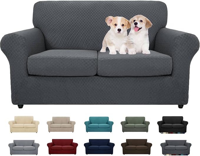 MAXIJIN 3 Piece Jacquard Couch Covers by MAXIJIN