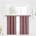 RYB HOME Kitchen Blackout Curtains Over Sink 36 inch Length, Rod Pocket Summer by RYBHOME