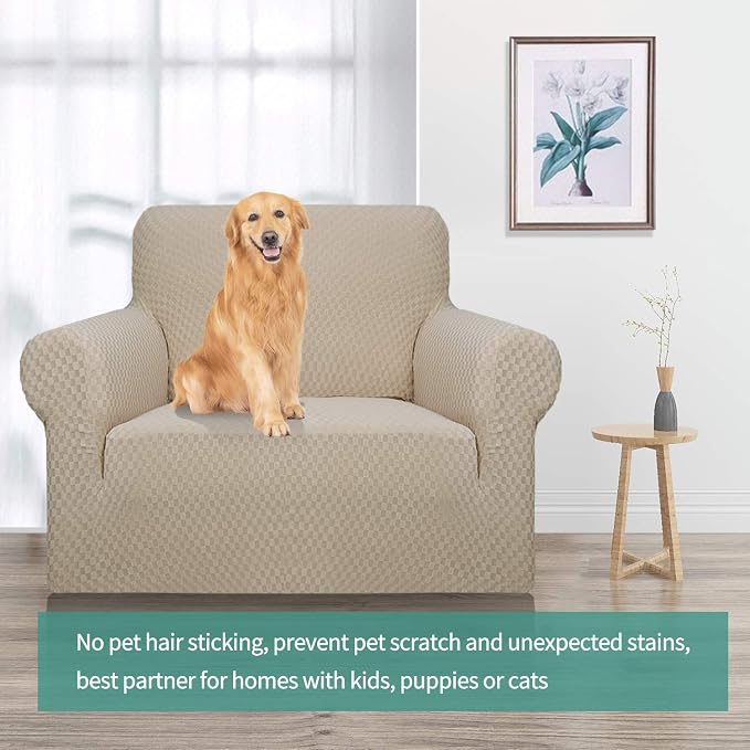 YEMYHOM Couch Cover Latest Jacquard Design High Stretch Sofa Chair Covers - Image 2