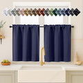 OVZME Navy Blue Blackout Curtains by OVZME