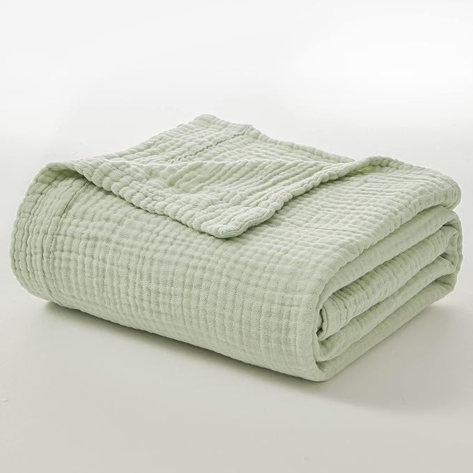EMME Cotton Throw Blanket 100% Muslin Soft Blanket - Image 8