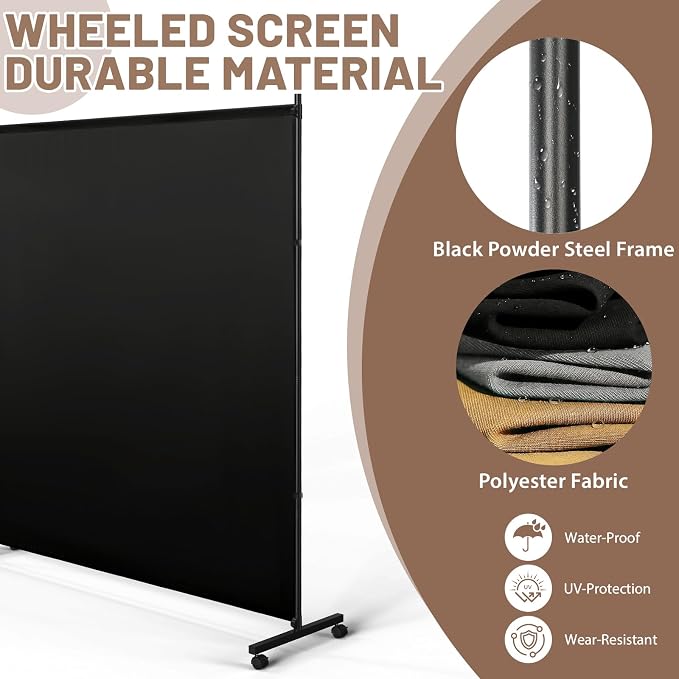 2 Panels Room Divider/Privacy Screen - Image 5