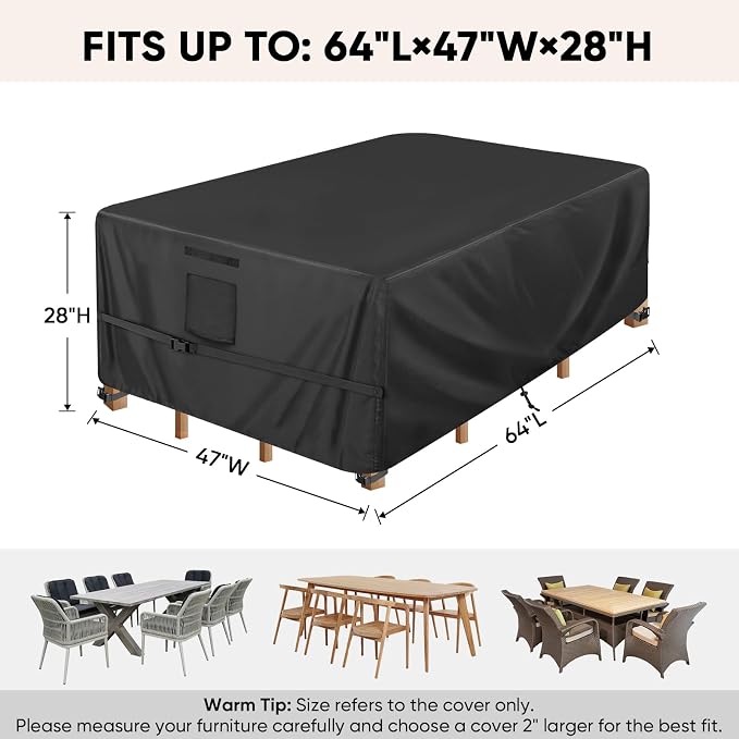 BALEINE Patio Furniture Covers, Outdoor Furniture Covers Waterproof, Heavy Duty - Image 2