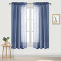 DWCN Sheer Curtains Semi Transparent Voile Rod Pocket Curtains by DWCN