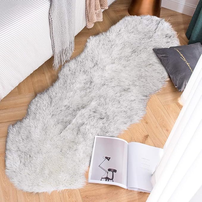 Carvapet Luxury Soft Faux Sheepskin Area Rug - Image 7