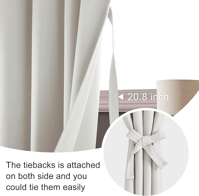 JIUZHEN Short Blackout Curtains - Image 5