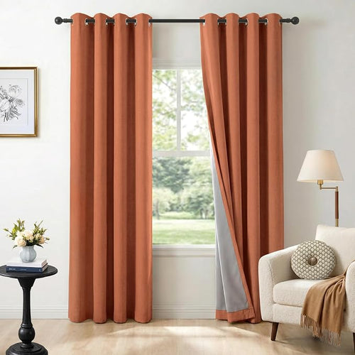 100% Blackout Shield Linen Blackout Curtains by 100BlackoutShield