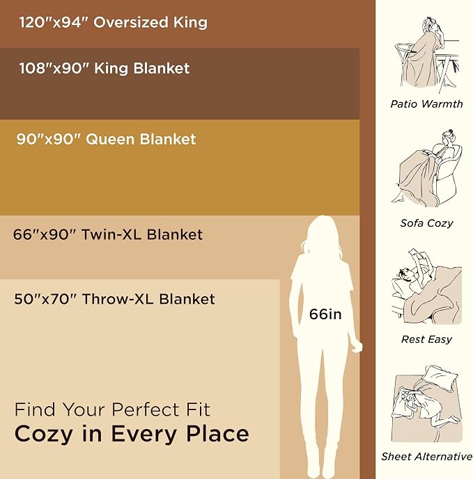 Bedsure GentleSoft 100% Cotton Blanket King Size - Image 6
