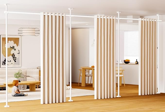 BONPALLY Room Divider Curtain Rod - Image 9