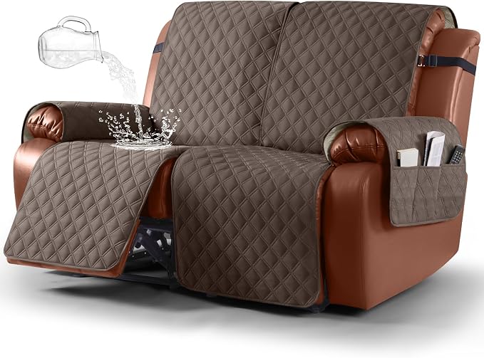 Ruaozz Waterproof Recliner Sofa Covers, 1-Piece Couch Covers by RuaozzFurnitureCovers