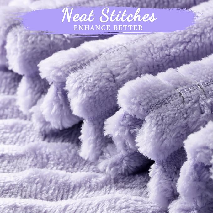 Buryeah 6 Pcs Flannel Throw Blanket Bulk 50 x 60 in Sleepover Blanket Outdoor - Image 3