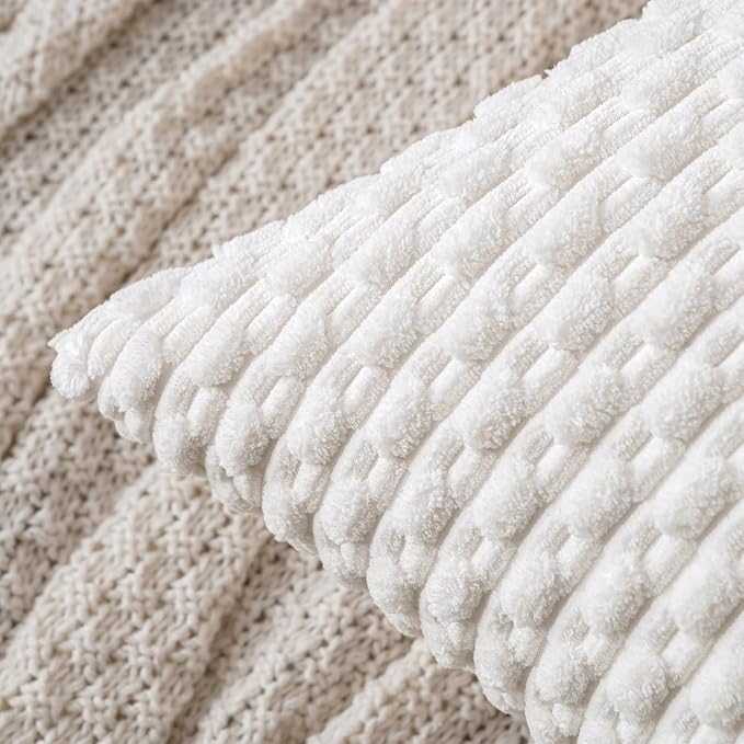 MIULEE Christmas Throw Pillow Covers Soft Corduroy Decorative Eruo Sham Set of - Image 2