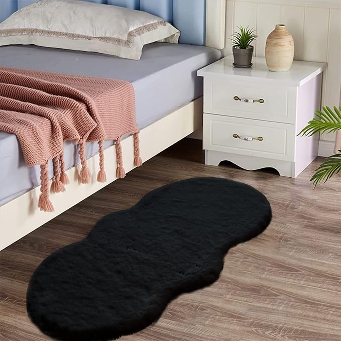 Latepis Black Shag Rug 2x4 Rugs - Image 2