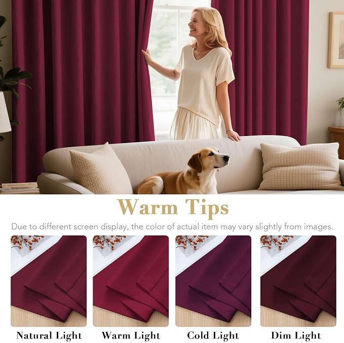 H.VERSAILTEX Curtains Ultra Sleep Well Microfiber Blackout Thermal Insulated - Image 5
