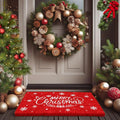 LuxUrux Merry Christmas Door Mat Outdoor 30x17 Inch by LuxUrux