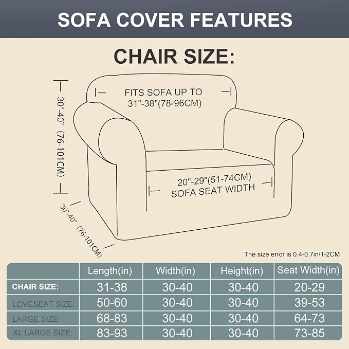Stretch Couch Cover Washable Sofa Slipcover Furniture Protector - Image 5