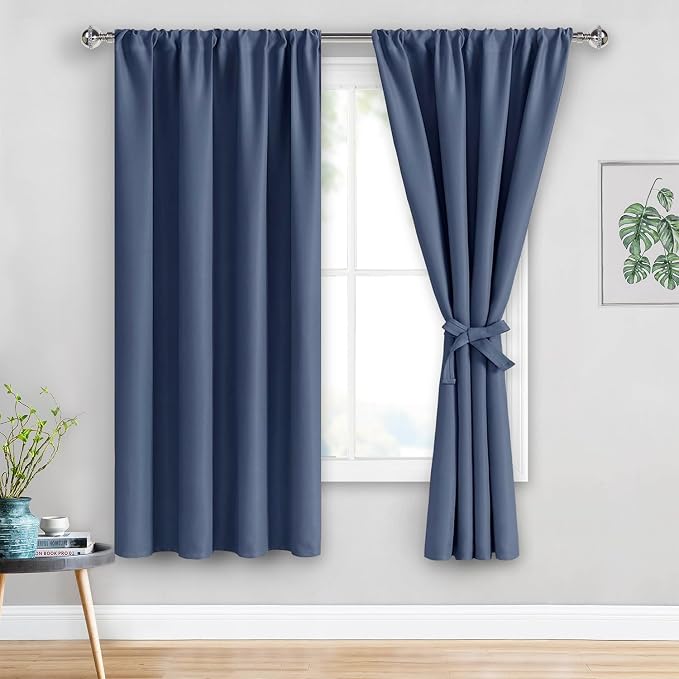 JIUZHEN Blackout Curtains for Bedroom– Thermal Insulated, Noise Reducing Room by JIUZHEN