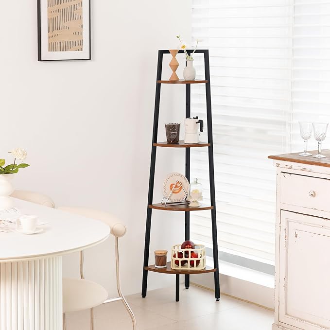 Yoobure 4-Tier Corner Bookshelf - Image 7