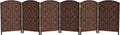 Red Lantern 2 ft. Short Diamond Weave Fiber Folding Screen by RedLantern