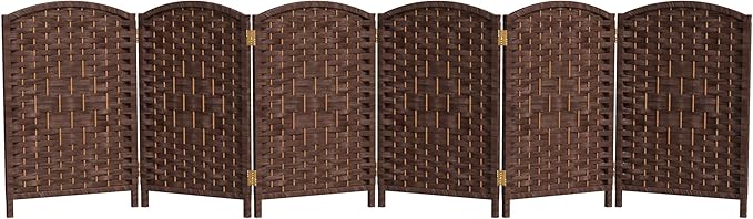 Red Lantern 2 ft. Short Diamond Weave Fiber Folding Screen by RedLantern