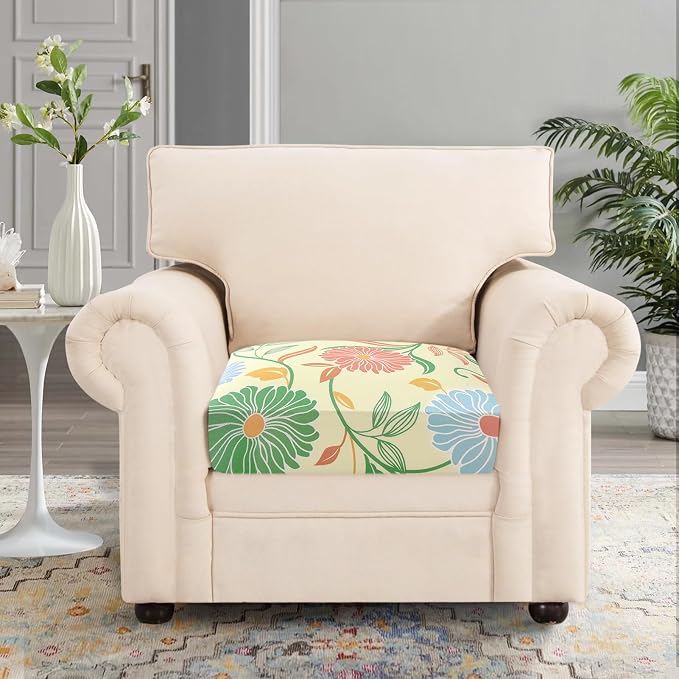 SearchI Stretch Printed Sofa Couch Cushion Covers Replacement Chair Cushion - Image 2