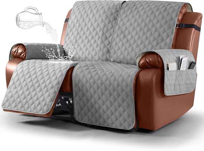 Ruaozz Waterproof Recliner Sofa Covers, 1-Piece Couch Covers by RuaozzFurnitureCovers