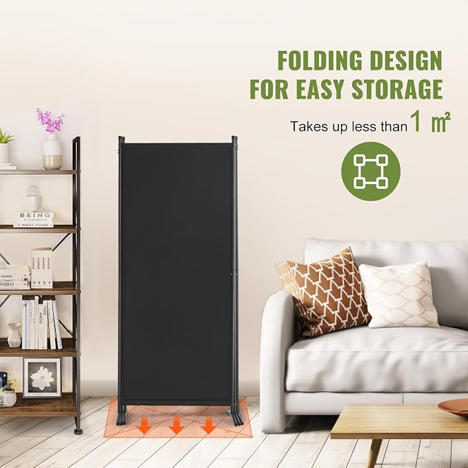 VEVOR Room Divider, 3 Panel Room Dividers and Folding Privacy Screens, Fabric - Image 5