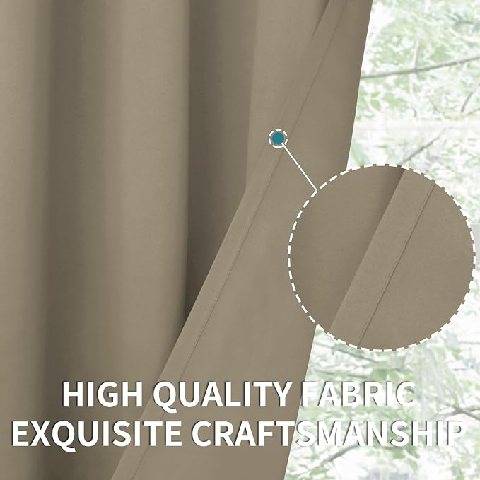 BGment Room Darkening Curtains 45 Inches Long - Image 7