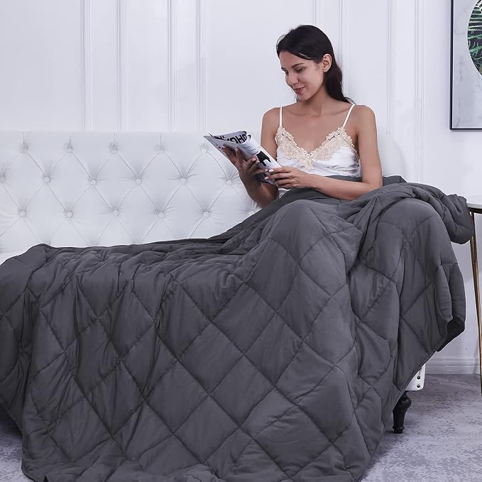 Weighted Blanket 20lbs 80x87 Cooling Breathable Heavy Blanket - Image 7
