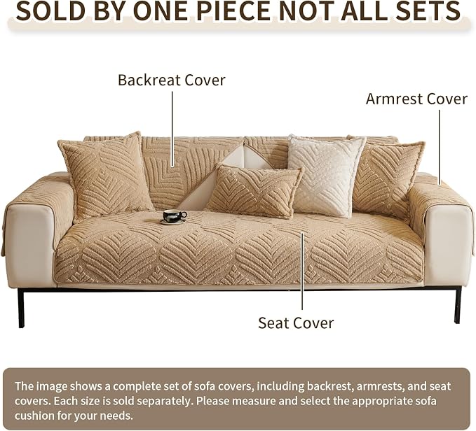 Sectional Couch Cover, Non-Slip Sofa Cover Plush Warm, Funny Fuzzy Pet Couch - Image 6