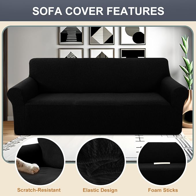 Stretch Couch Cover Washable Sofa Slipcover Furniture Protector - Image 3