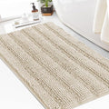 Turquoize Chenille Bath Rugs Shaggy Bathroom Rugs Non Slip Bath Mat by Turquoize