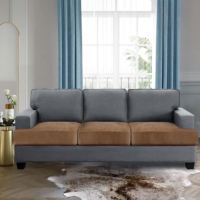 H.VERSAILTEX Stretch Velvet 3 Piece T Cushion Sofa Slipcovers - Image 2