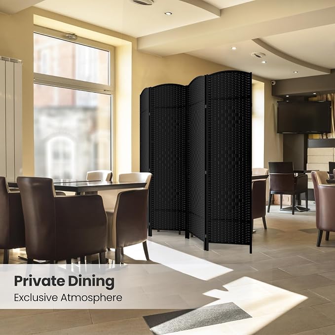 4 Panel Room Divider, 6Ft Folding Privacy Screen, Tall - Image 6
