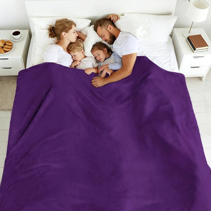 Edenleaf Big Oversized Soft Fleece Blanket, Giant California King Warm Blanket - Image 3