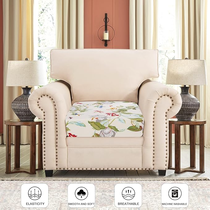 SearchI Stretch Printed Sofa Couch Cushion Covers Replacement Chair Cushion - Image 3