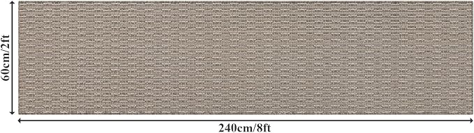 SHACOS Runner Rugs for Hallway 2x8 Ft Rubber Backed Non Slip Kitchen Runner Rug - Image 2