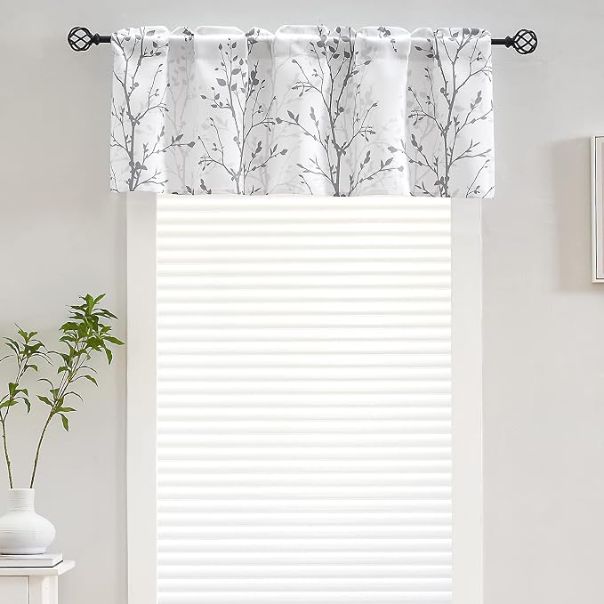 Luvyohmee Tree Branch Printed Curtain Valance, 18 inches Long Window Treatment - Image 4