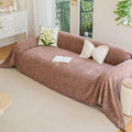 ROOMLIFE Pink Couch Cover for 3 Cushion Sofa, Chenille Sofa Couches Slipcover by ROOMLIFE
