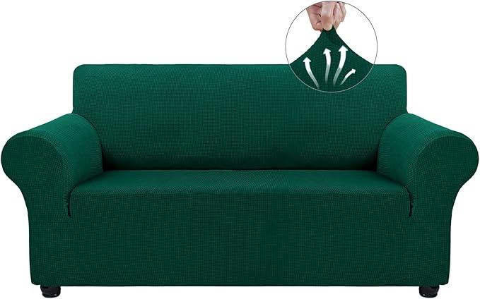 Asnomy Sofa Covers for 2 Cushion Couch Stretch loveseat Covers Slipcovers by Asnomy