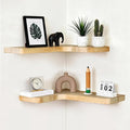 Floating Corner Shelves, Wall Shelf Set of 2, Shelves by Unknown