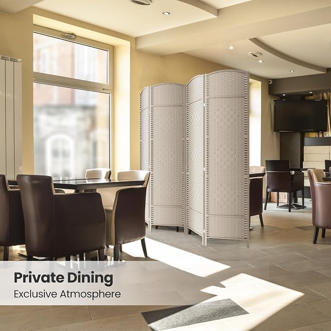 6 Panel Room Divider, 6Ft Folding Privacy Screen, Tall - Image 6