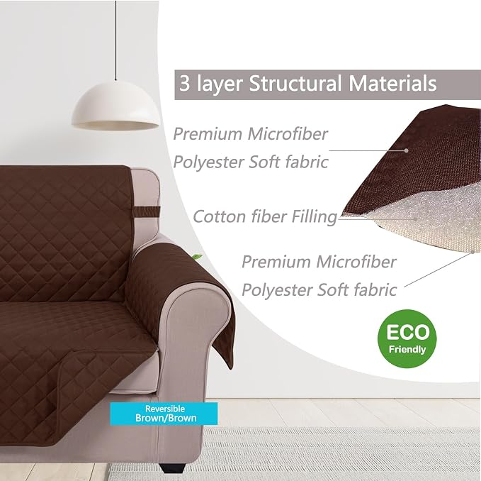 U-NICE HOME 4 Seater Sofa Cover 91 Inch Large Couch Covers - Image 4