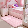 Merelax Soft Fluffy Rugs Pink Girls Bedroom Nursery Rug, 2x4 Small Shaggy by Merelax