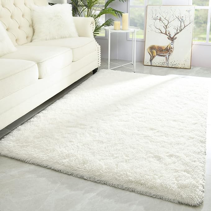 Merelax Modern Soft Fluffy Large Shaggy Rug by Merelax
