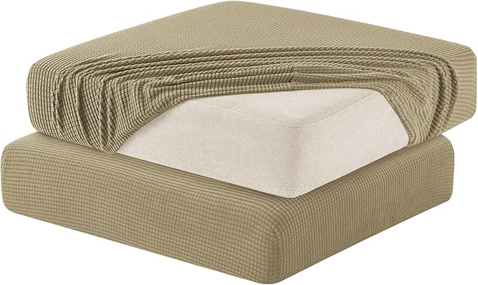 Hokway Stretch Couch Cushion Slipcovers Reversible Cushion Replacement by Hokway
