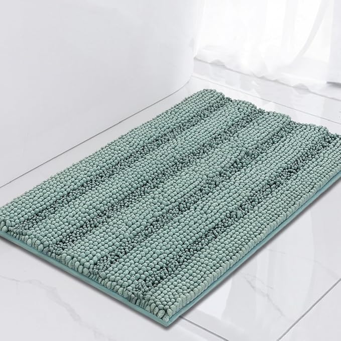 TURQUOIZE Non Slip Shaggy Bath Mats by Turquoize